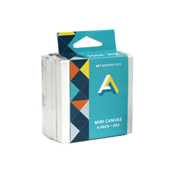 Mini Canvas 3" x 3" 4 pack