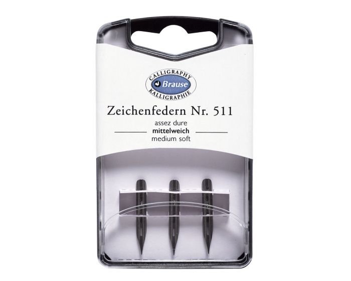 Medium Soft #511 Brause Calligraphy Nibs - Odd Nodd Art Supply