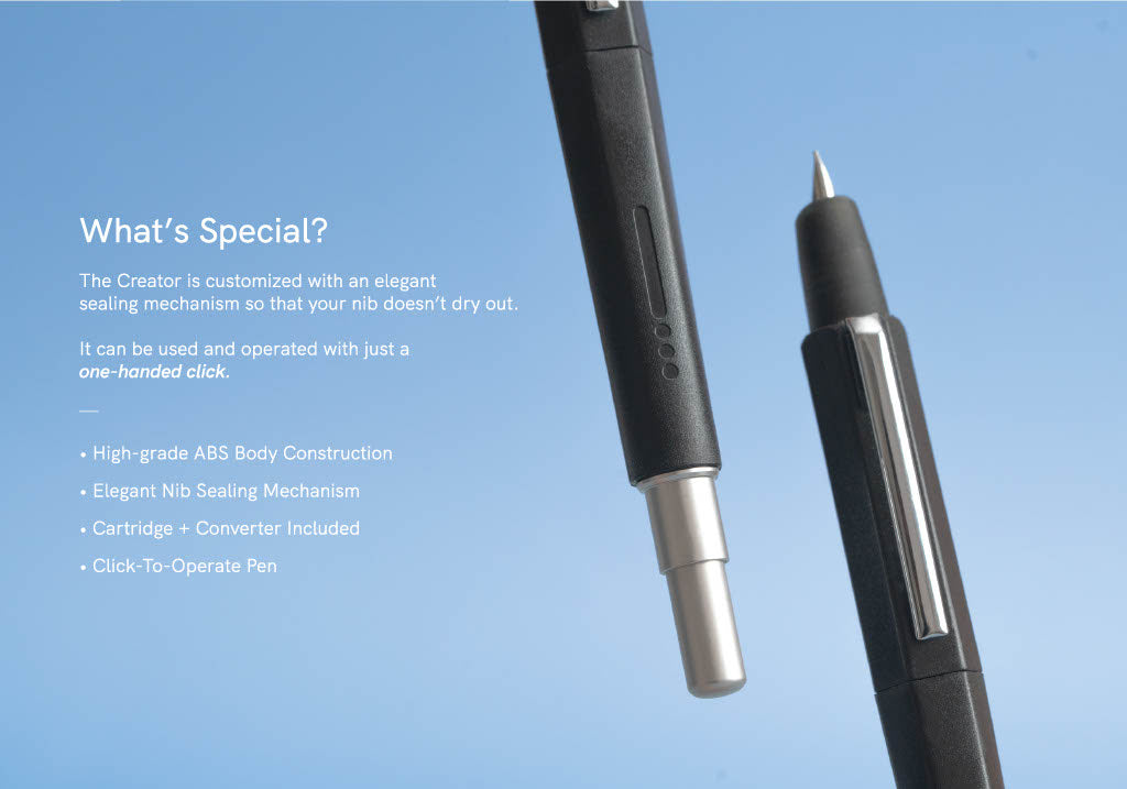 The Creator Retractable Fountain Pen Endless - Odd Nodd Art Supply