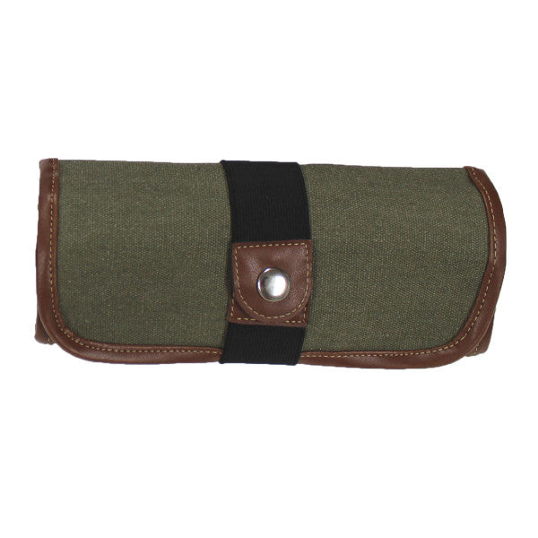 Olive Canvas Roll Up Pencil Case - Odd Nodd Art Supply