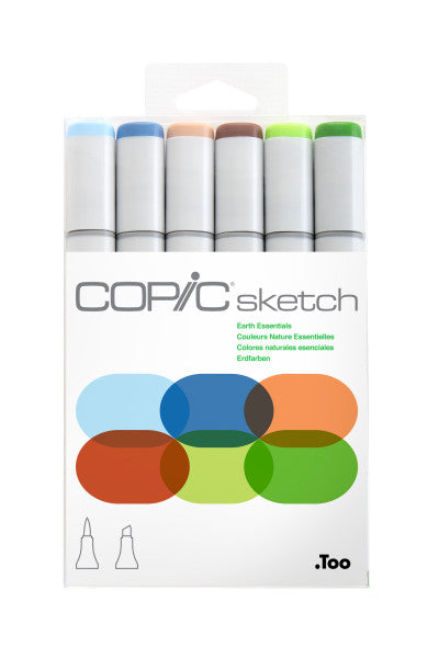 Earth COPIC Sketch Marker Sets - Odd Nodd Art Supply