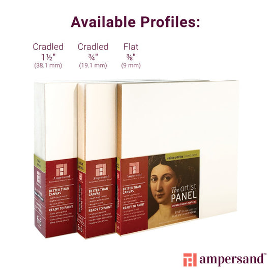 Cradled or Flat Artist Panel Canvas Texture - Odd Nodd Art Supply