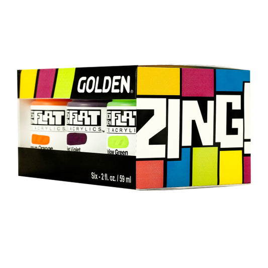 Golden SoFlat Matte Acrylic Sets Zing 6 - Odd Nodd Art Supply