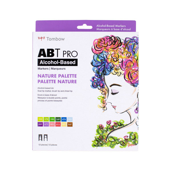 ABT PRO Alcohol Based Brush Marker Sets Nature Set - Odd Nodd Art Supply