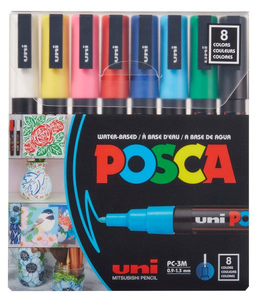 POSCA Acrylic Paint Marker Sets 8 Color 3M- Odd Nodd Art Supply