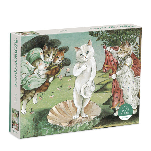 The Birth of Venus Meowsterpiece puzzle - Odd Nodd Art Supply