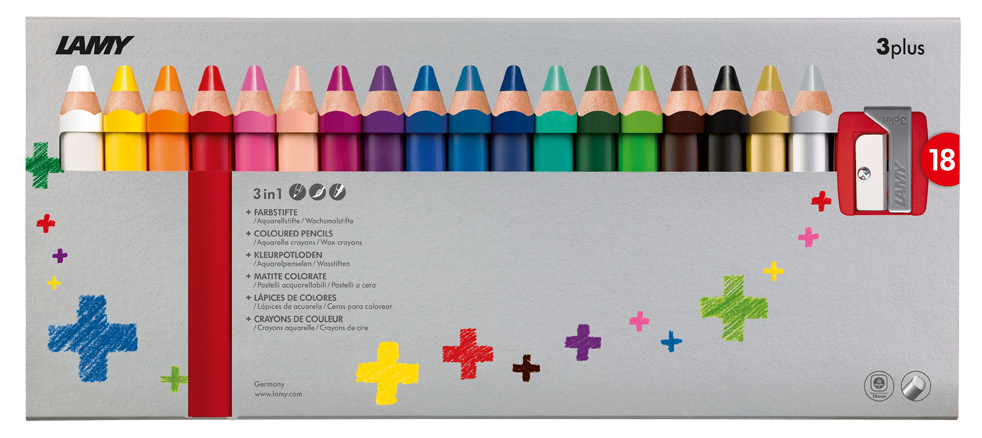 Lamy 3plus Colored Pencil Sets 18 Color - Odd Nodd Art Supply