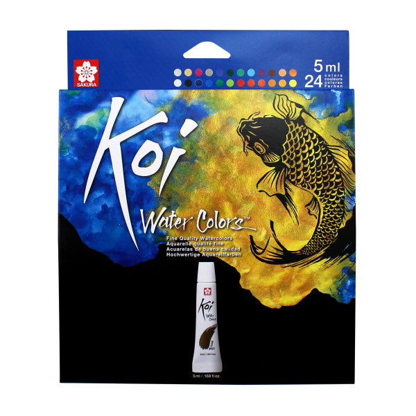 Koi Tube Watercolor Sets 24 - Odd Nodd Art Supply