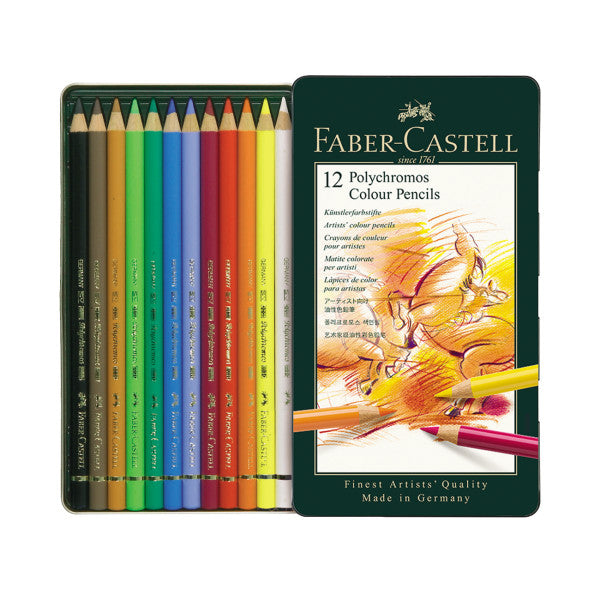 12 Polychromos Artist Colored Pencil Sets - Odd Nodd Art Supply