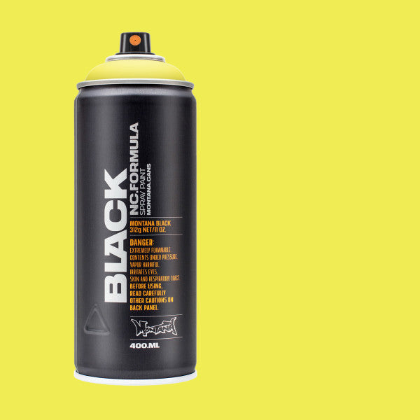 Infra Yellow Montana BLACK High Pressure Spray Color Paint - Odd Nodd Art Supply