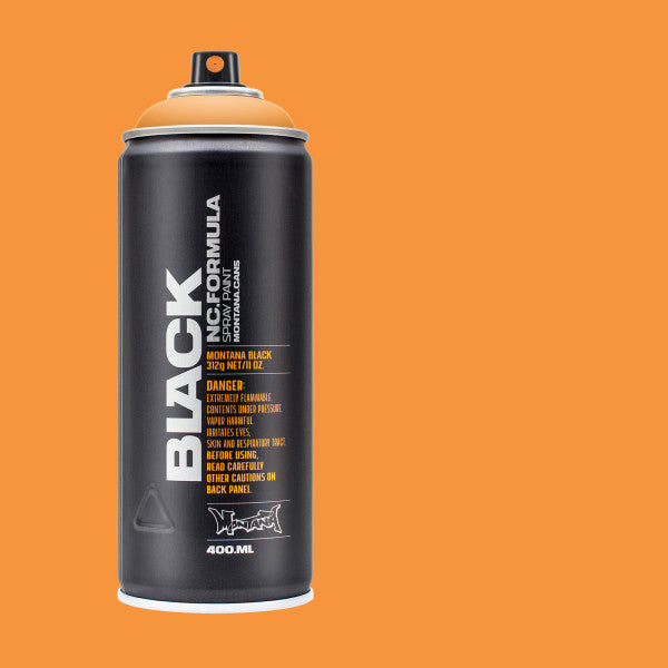Infra Orange Montana BLACK High Pressure Spray Color Paint - Odd Nodd Art Supply