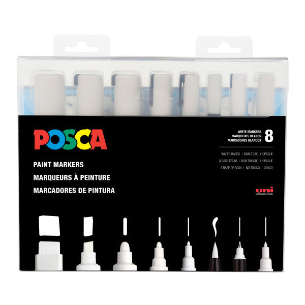 POSCA Acrylic Paint Marker Sets White - Odd Nodd Art Supply