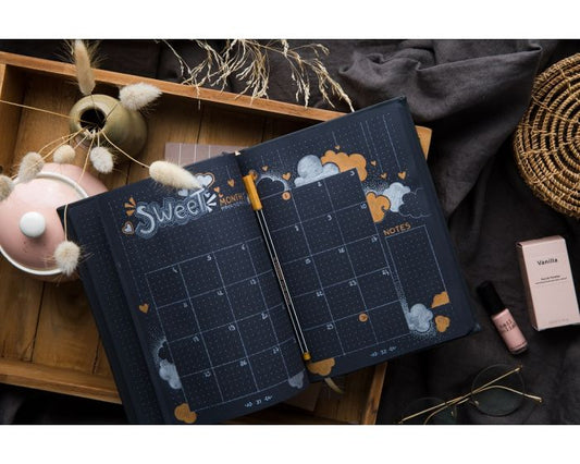 Life Journal Dot Grid Black Paper