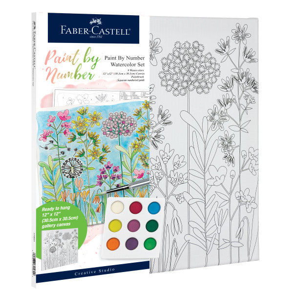 Farmhouse Flowers Paint By Number Watercolor Sets - Odd Nodd Art Supply