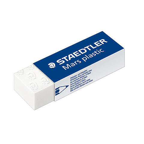 Mars White Plastic Erasers