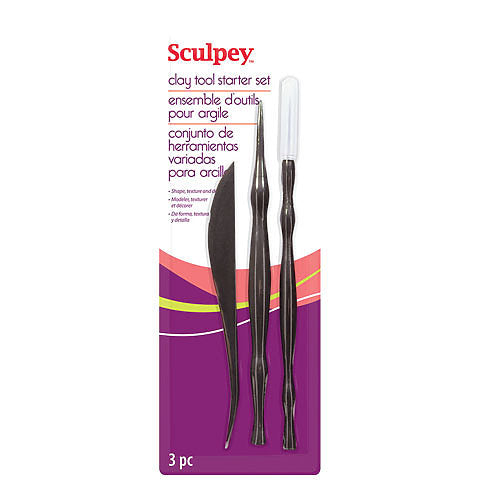 Studio by Sculpey 3-Piece Clay Tool Variety Set Odd Nodd Art Supply