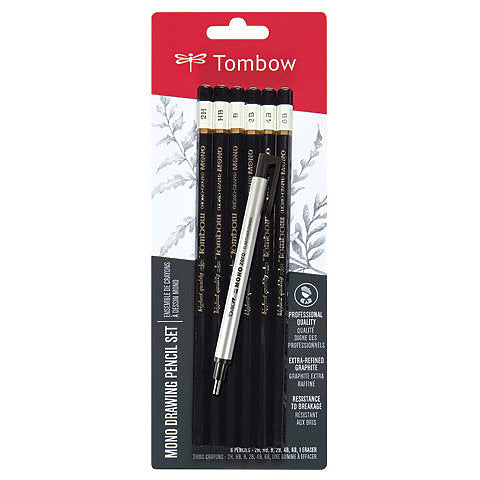 MONO Drawing 6-Pencil Set with Eraser