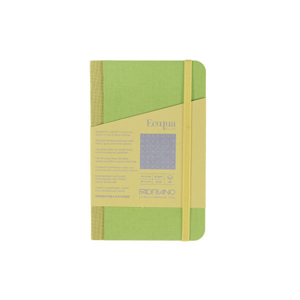 Lime Ecoqua Plus Fabric-Bound Notebooks - Odd Nodd Art Supply