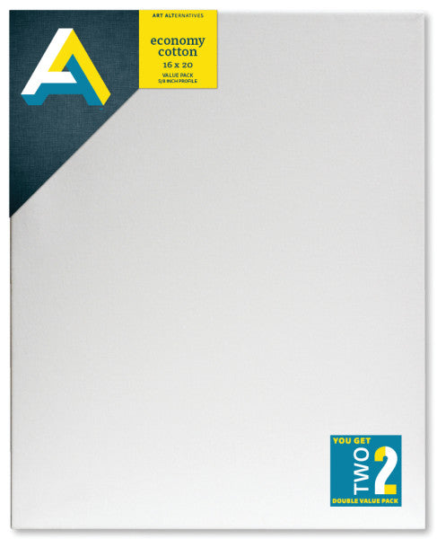 16x20 Economy Cotton Stretched Canvas