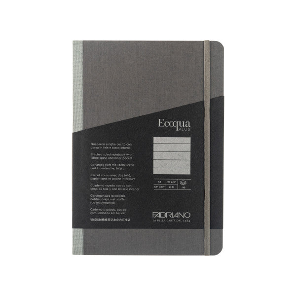 Grey Ecoqua Plus Fabric-Bound Notebooks - Odd Nodd Art Supply