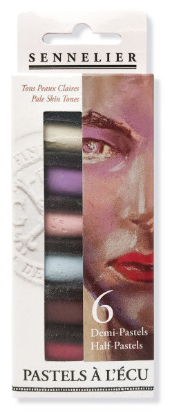 Sennelier Half Stick Soft Pastel Sets 6 stick Pale Skin Tones set - Odd Nodd Art Supply