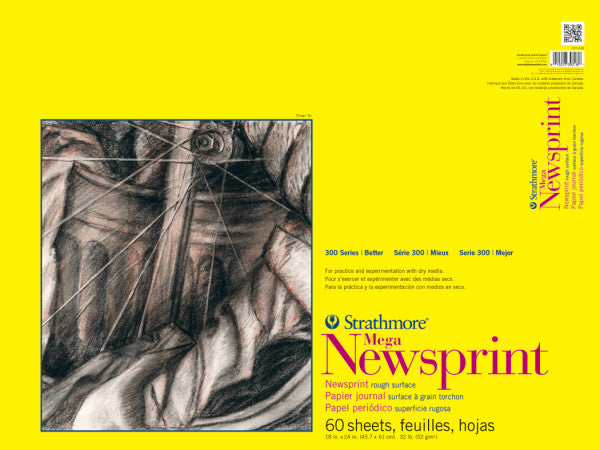 Newsprint Paper Pads 300 Series 60 Sheet - Odd Nodd Art Supply