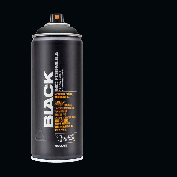 Black Montana BLACK High Pressure Spray Color Paint - Odd Nodd Art Supply