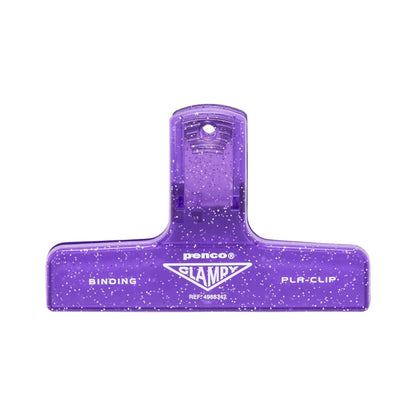 Sparkle Purple Plastic Clampy Binding Clip - Odd Nodd Art Supply