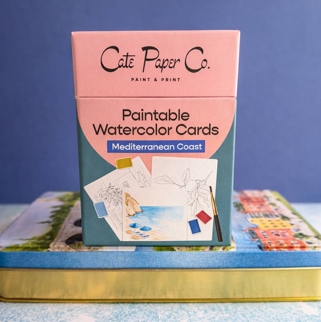 Paintable Watercolor Card Deck