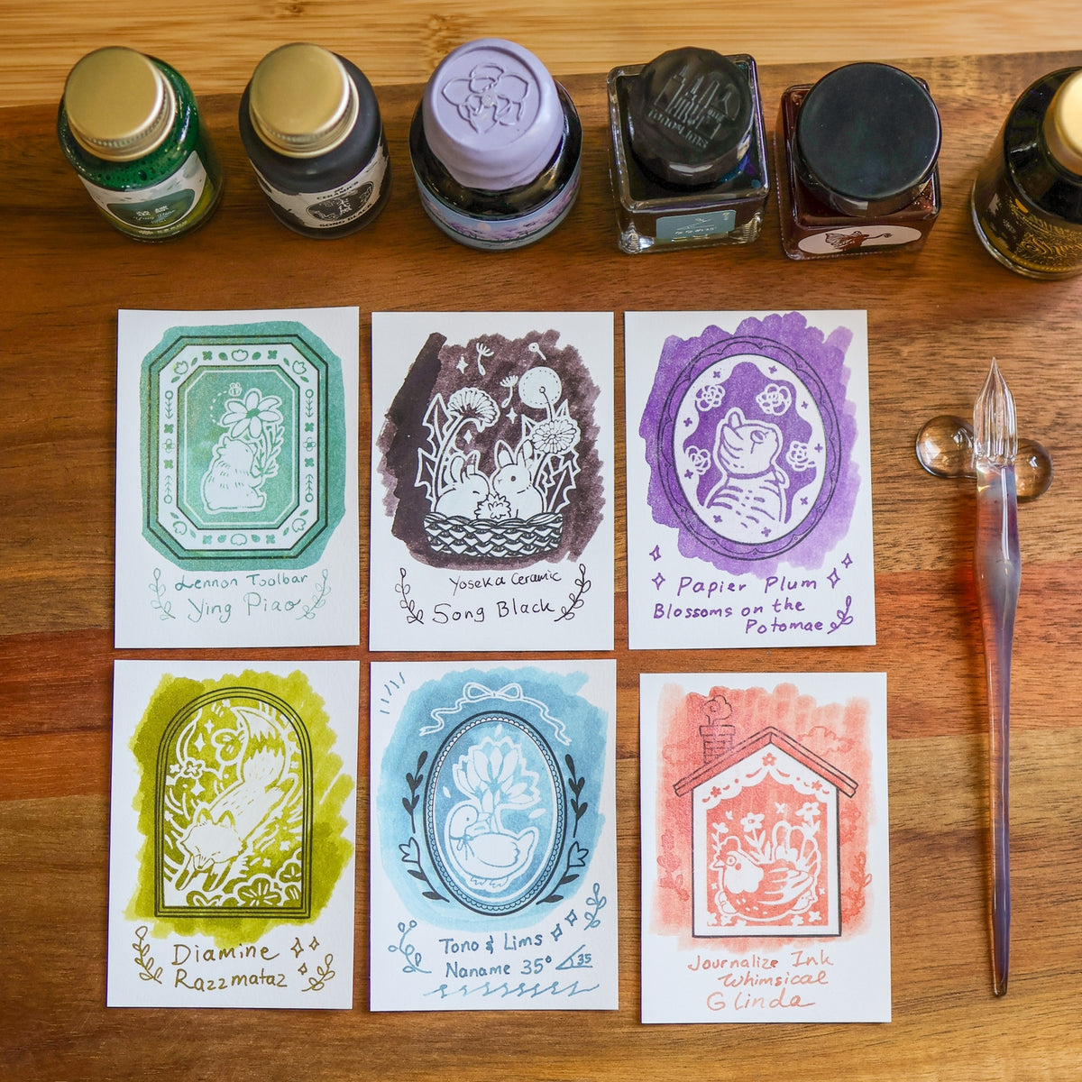 HIdden Illustration Ink Swatch Cards