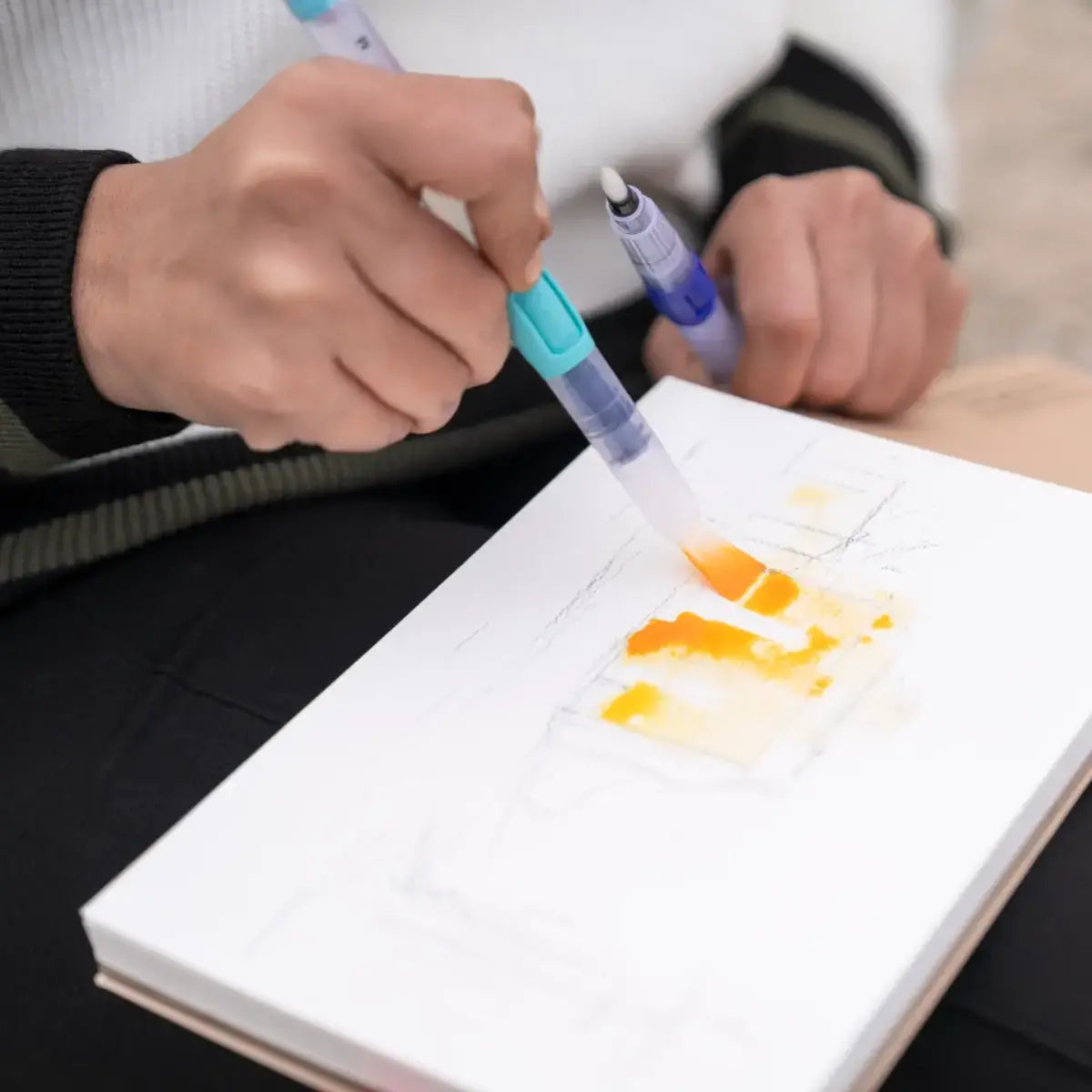 Milan Refillable Water Brushes - Odd Nodd Art Supply