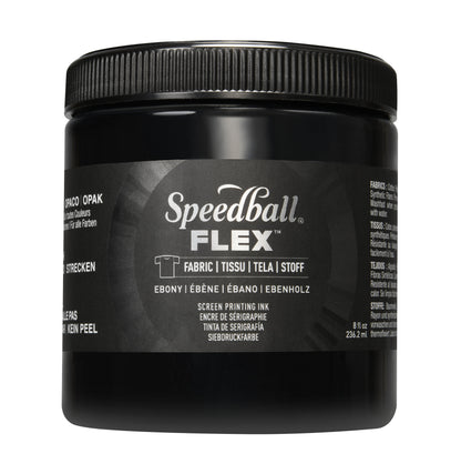 Black Speedball Flex Fabric Screen Printing Inks - Odd Nodd Art Supply 