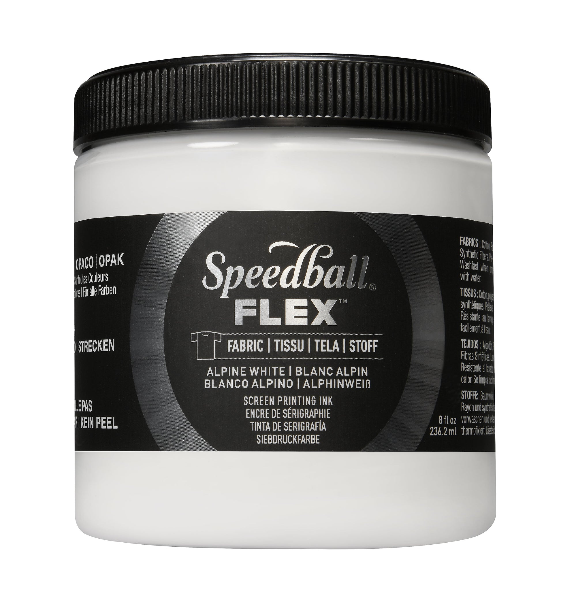 White Speedball Flex Fabric Screen Printing Inks - Odd Nodd Art Supply 