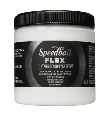 White Speedball Flex Fabric Screen Printing Inks - Odd Nodd Art Supply 