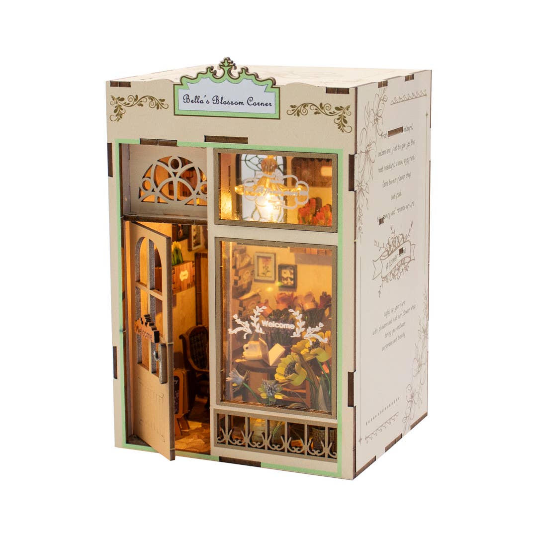 Bella's Blossom Corner book nook kit  - Odd Nodd Art Supply