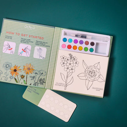 Watercolor Book and Paint Set