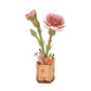 Pink Carnation 3D Wooden DIY Flower Puzzle Sets - Odd Nodd Art Supply