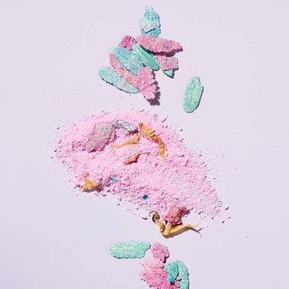 Close up of Secret of the Sea potion ingredients including sparkly mermaid scales