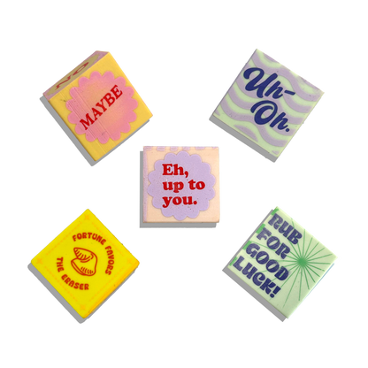 Feeling Lucky: Erasers (Set of 5) - Odd Nodd Art Supply