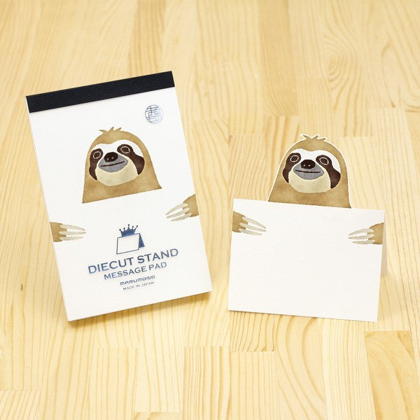 Sloth Die-Cut Pop-Up Message Pad - Odd Nodd Art Supply
