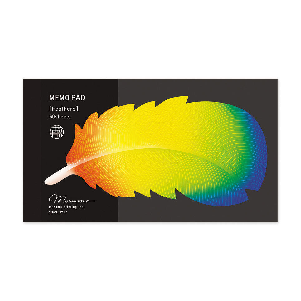Rainbow Feather Marumemo Message Pads - Odd Nodd Art Supply