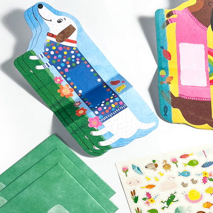 Playful Pups Tiny Tadas! Note Cards and Sticker Sets - Odd Nodd Art Supply