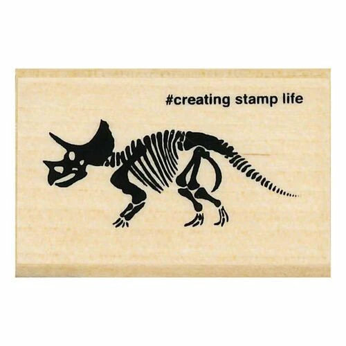 Rubber Stamp Triceratops