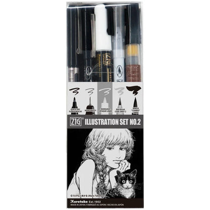 Set Speciale ZIG Inktober - 6 Penne Per Disegno E Calligrafia - Foto 12