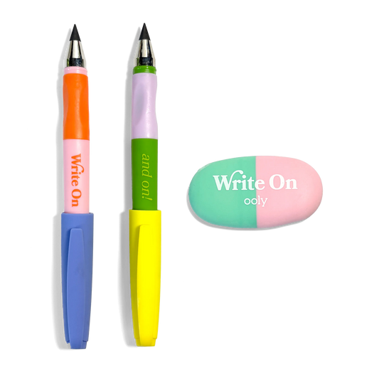 Write On: Graphite Pencils + Eraser