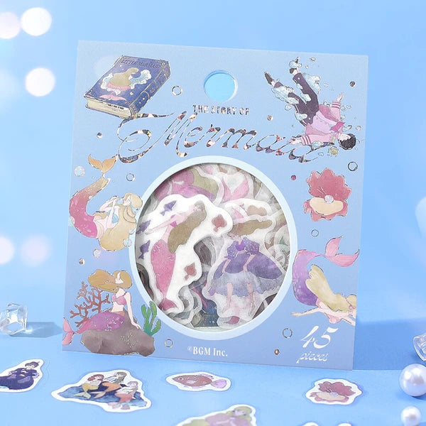 Mermaid BGM Washi Sticker Packs - Odd Nodd Art Supply