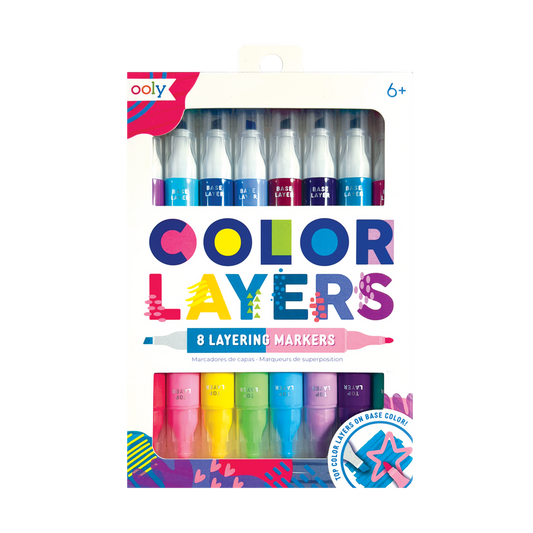 Color Layers Double Ended Layering Markers - Set of 8 - Odd Nodd Art Supply