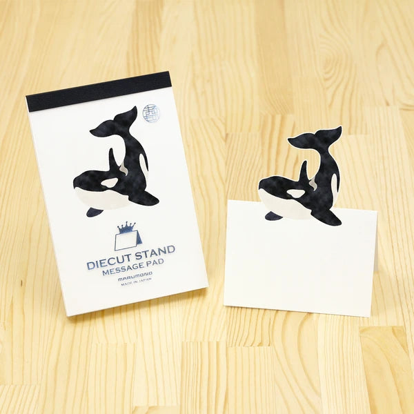 Orca Die-Cut Pop-Up Message Pad - Odd Nodd Art Supply