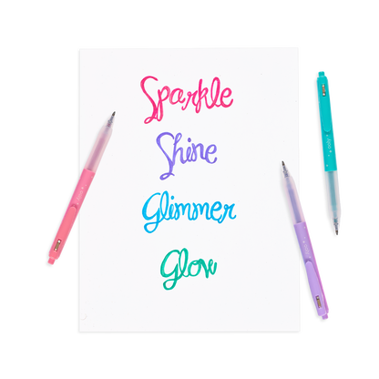 Oh My Glitter!: Retractable Glitter Ink Gel Pens