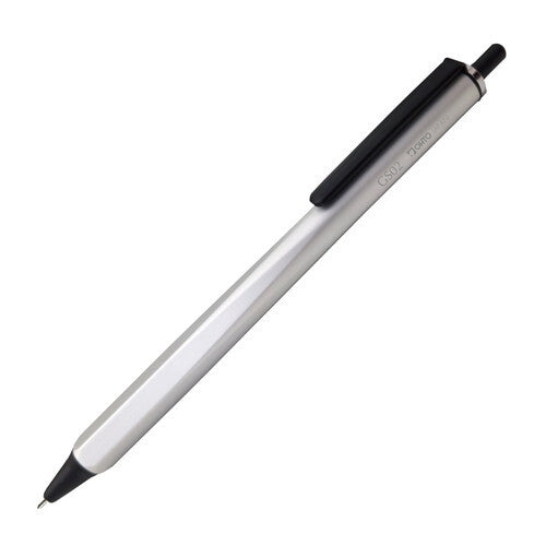 Silver Matte GS02 Roller Gel Pen Ohto - Odd Nodd Art Supply